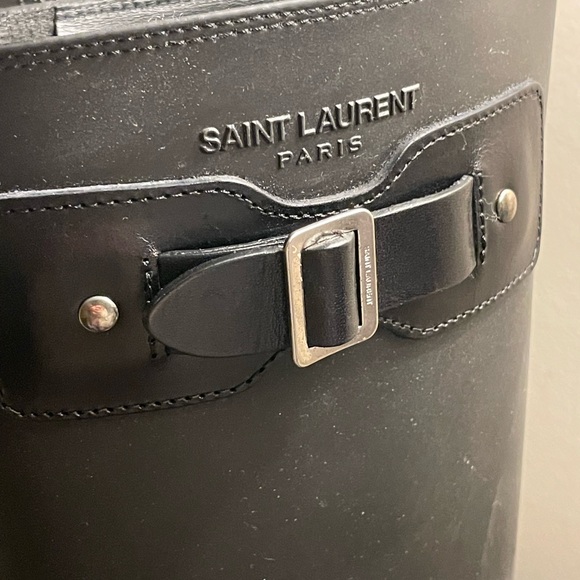 Saint Laurent Black Rain & Snow Boots - Picture 5 of 9